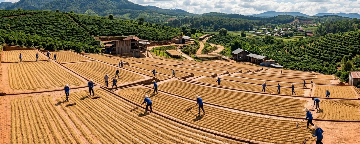 Sân Phơi Cà Phê Xuất Khẩu - Việt Hoa Thịnh